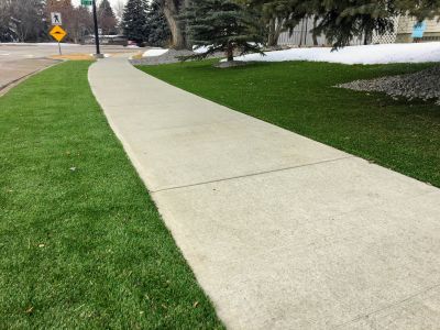 Finished Concrete Sidewalk