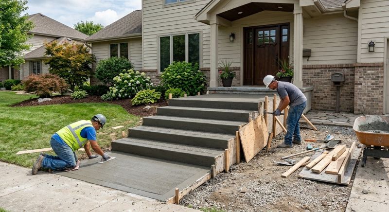 Concrete Steps Pouring in Denver, CO